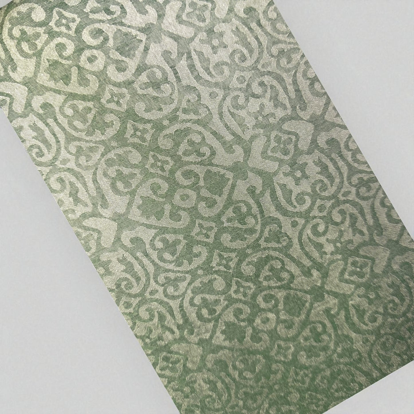 Olive Green Soft Silk with Floral crepe tissue Blouse| Saree Heritage