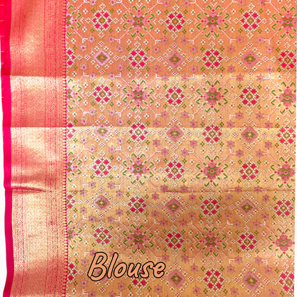 Golden Kanchi Tissue Saree