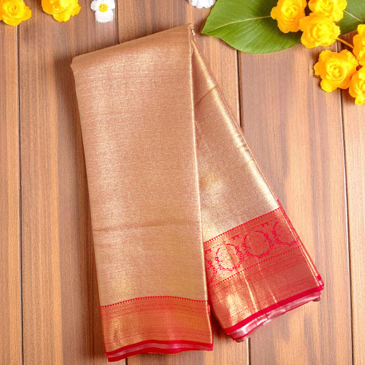 Golden Kanchi Tissue Saree