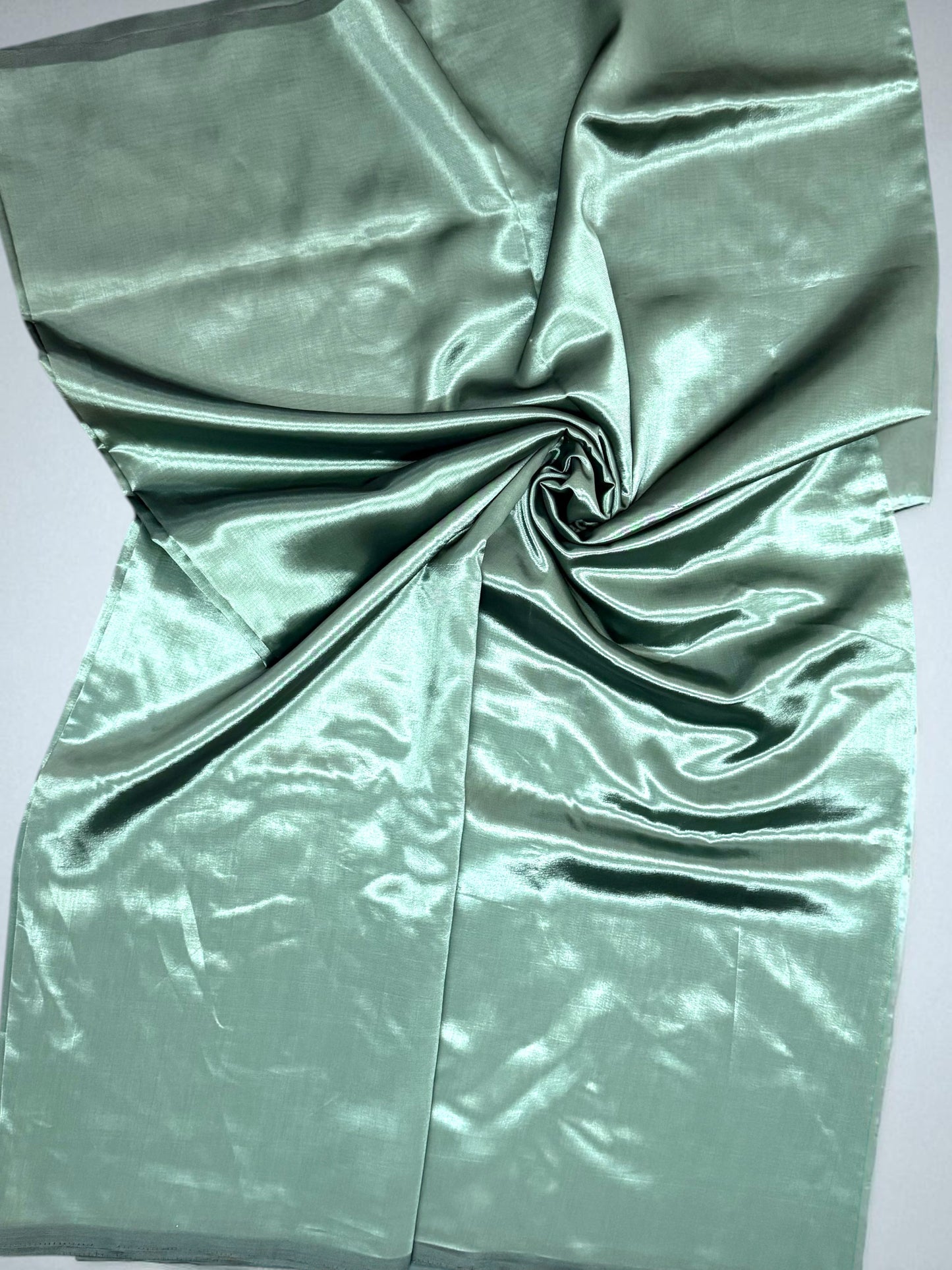Mint Green Soft silk Saree with Floral Blouse