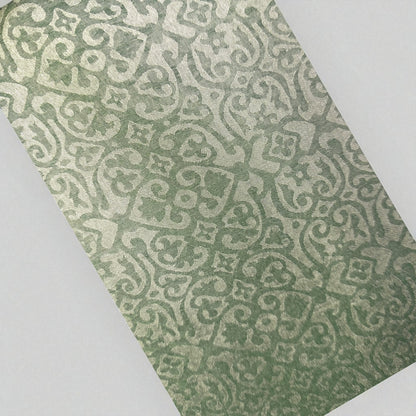 Olive Green Soft Silk with Floral crepe tissue Blouse| Saree Heritage